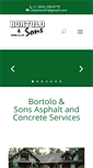 Mobile Screenshot of bortolopavingandconcrete.com